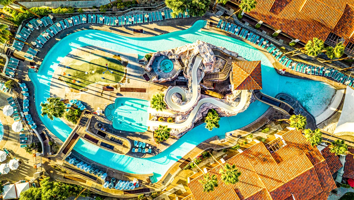 aerial view of splashtopia water park rancho mirage